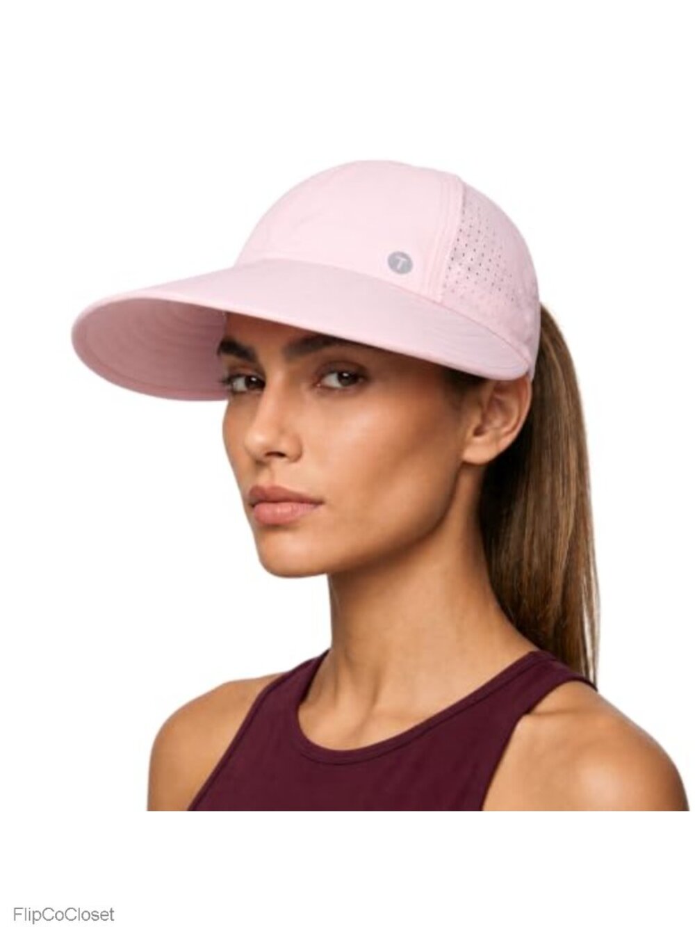 UPF 50+ Women's Baseball Cap with Ponytail Hole, Foldable & Breathable